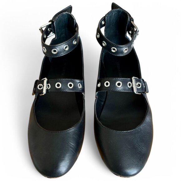 Rebecca Minkoff ‘Rachel’ Grommet Buckle Ballet Flats - Picture 4 of 11